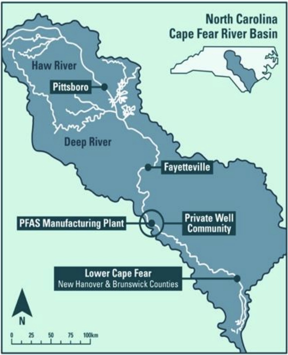 The PFAS blood-levels of over 1,000 residents across Pittsboro, Fayetteville, and the Lower Cape Fear region were tested as part of the GenX Project. (Courtesy of the GenX Project)