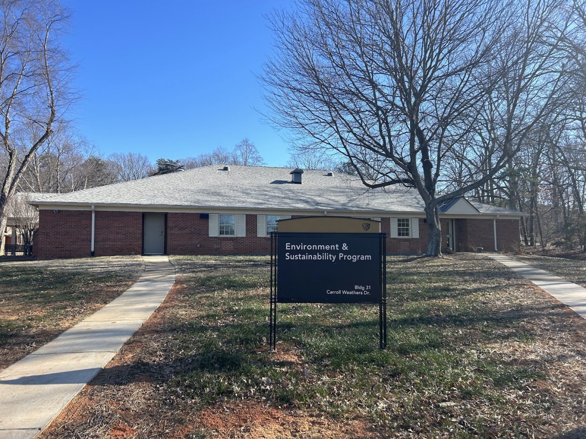 Palmer Hall, the Environment & Sustainability Program building on Caroll Weather Dr. is home to numerous offices, classrooms, and GIS laboratories.