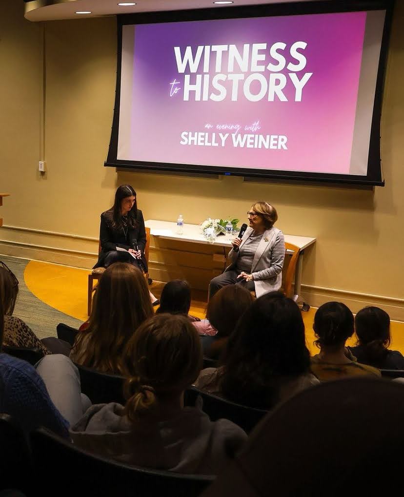 The speaker event, held on Jan. 29 in ZSR Auditorium, was in recognition of International Holocaust Remembrance Day. (Courtesy of @wfu_hillel on Instagram)