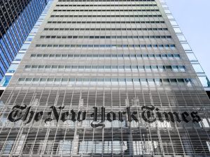 Before the digital media age, Americans read newspapers like the New York Times, which had clearly separated sections that were easily understood for their specific content. (Courtesy of Wikimedia Commons)