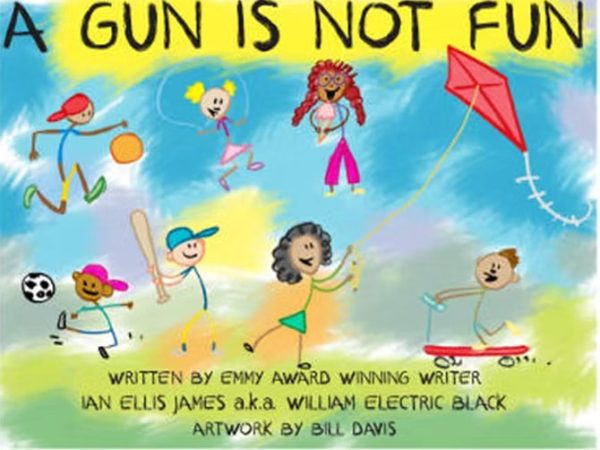 Renowned TV writer William Electric Black visited Winston-Salem Forsyth County elementary schools to promote gun safety. Photo courtesy of Wake Forest University
