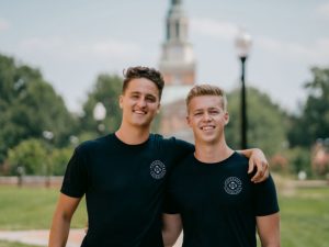 Co-founders of Storage Scholars, Sam Chason (‘20) and Matthew Gronberg (‘21). (Photo Courtesy of Wake Forest University)