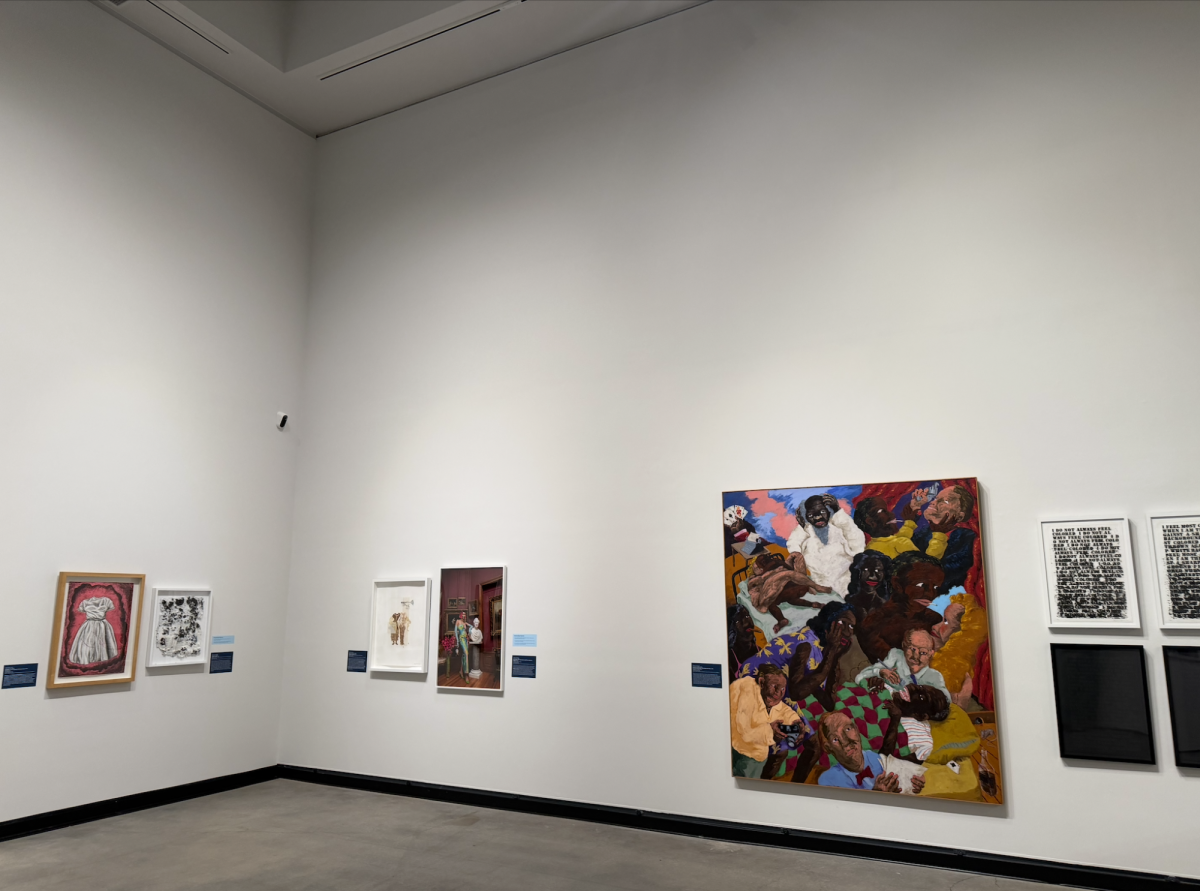“Timely Conversations” at the Hanes Gallery pairs works from many aesthetic and cultural backgrounds to explore how art bridges socio-cultural narratives.(Courtesy of the Hanes Art Gallery)