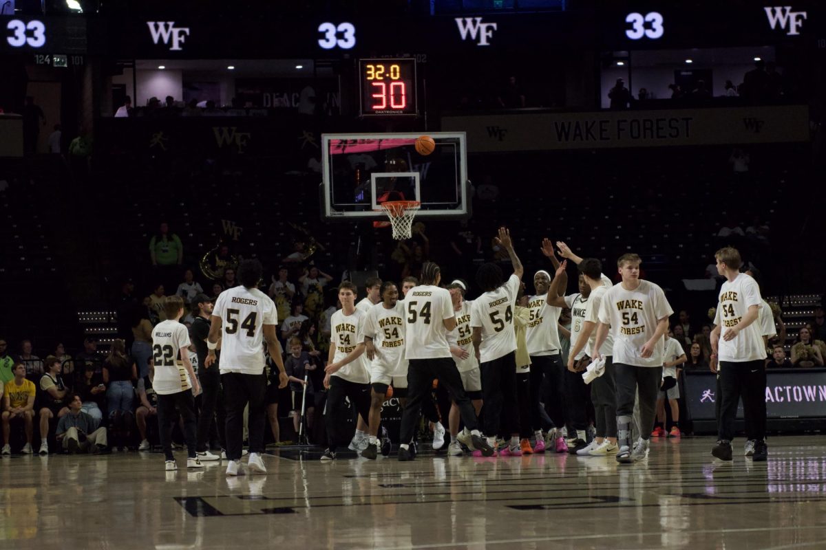 To honor the late Rodney Rogers, Wake Forest Men's Basketball wore commemorative shirts with the number 54. 