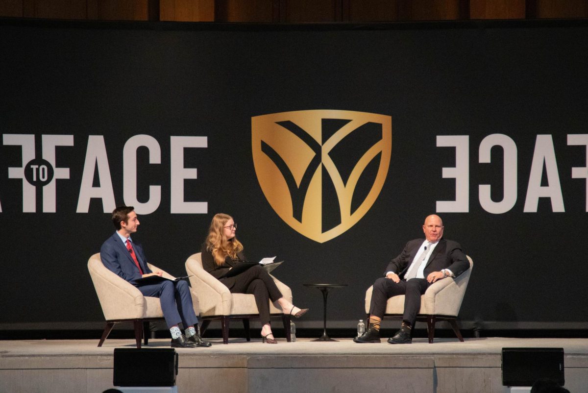 Retired lieutenant general and former National Security Advisor H.R. McMaster at the student-facing Face to Face Speaker Forum event on Feb. 26.
