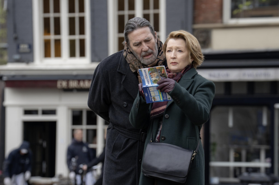  In “Midwinter Break,” aging wife and husband Stella (Lesley Manville) and Gerry (Ciarán Hinds) navigate a new city and their own dissolving marriage. (Courtesy of Focus Features)
