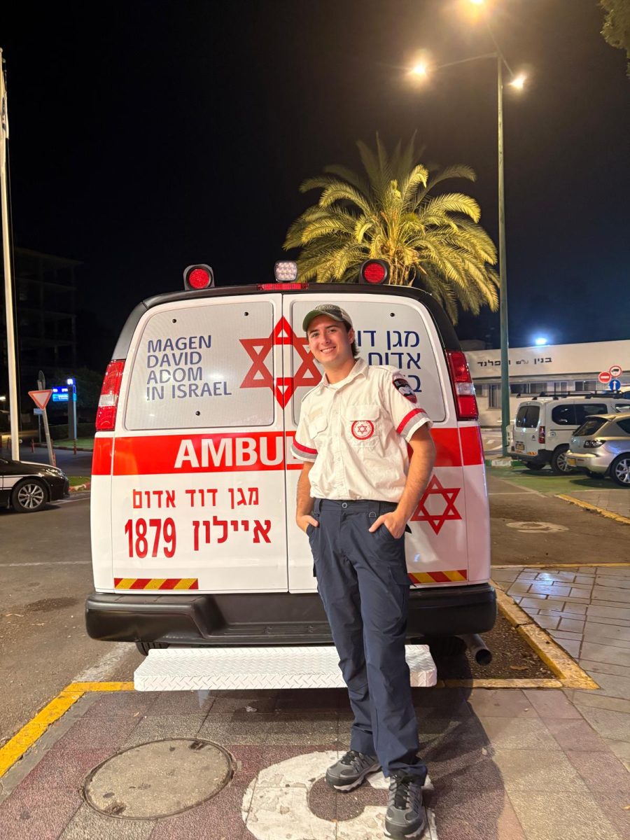Maverick Cortes went to Tel Aviv, Israel, in summer 2025 to volunteer as a first responder, play ice hockey and spend time with friends. (Courtesy of Maverick Cortes)
