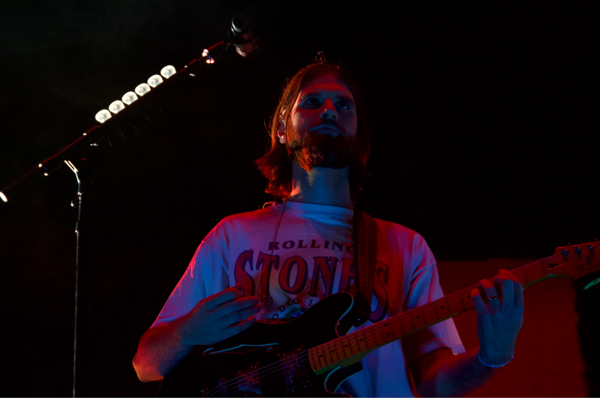 Matt Quinn, the lead singer, songwriter, and rhythm guitarist for the indie rock band Mt. Joy performing on April 17, 2026. 